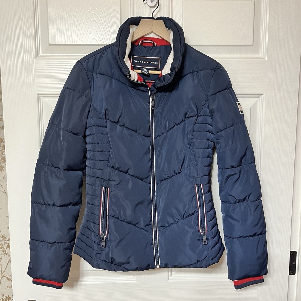 Tommy Hilfiger‎ Puffer Jacket Navy Blue Women's Small